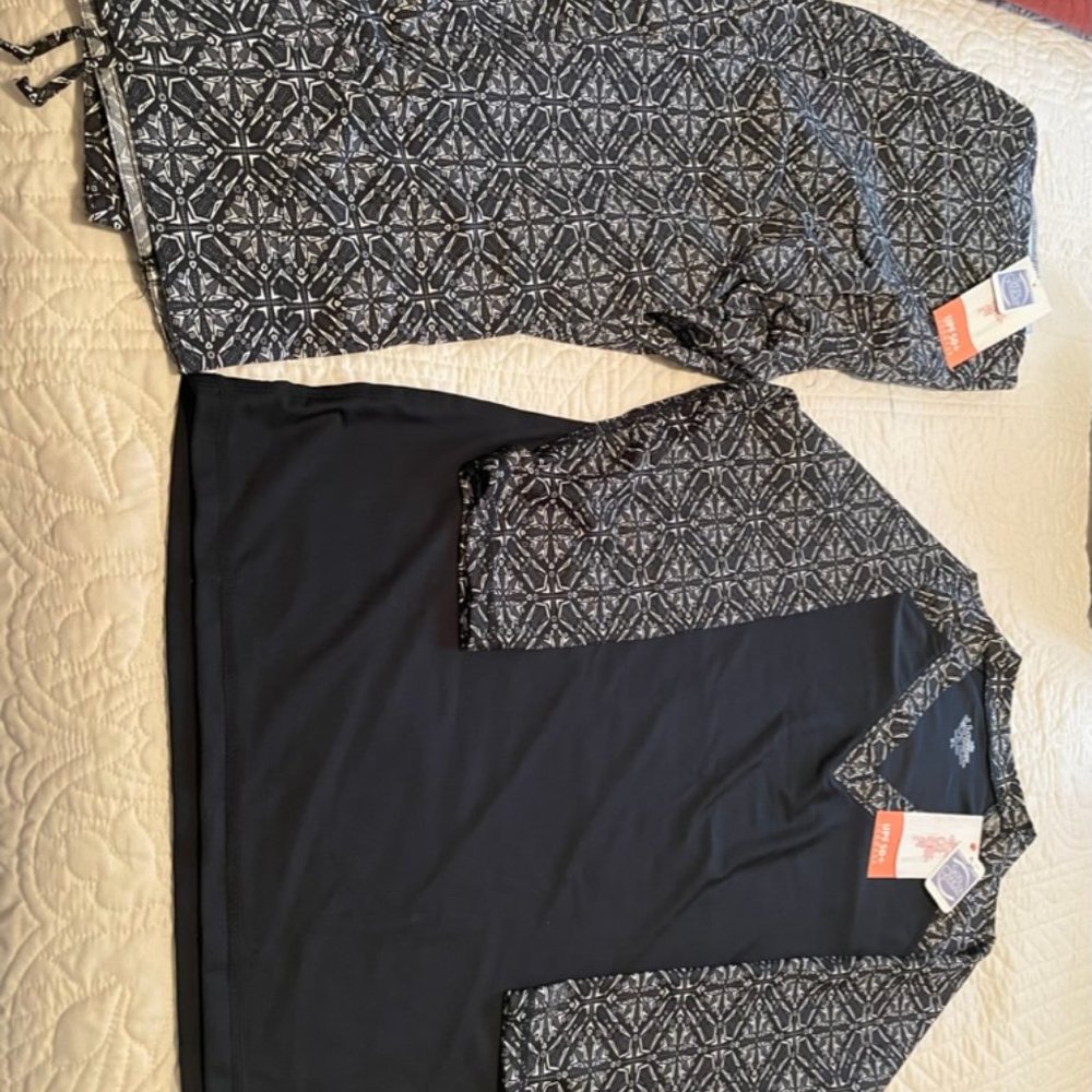 sunwear -uv skinz- upf 50+- xl black and white - Picture 4 of 4